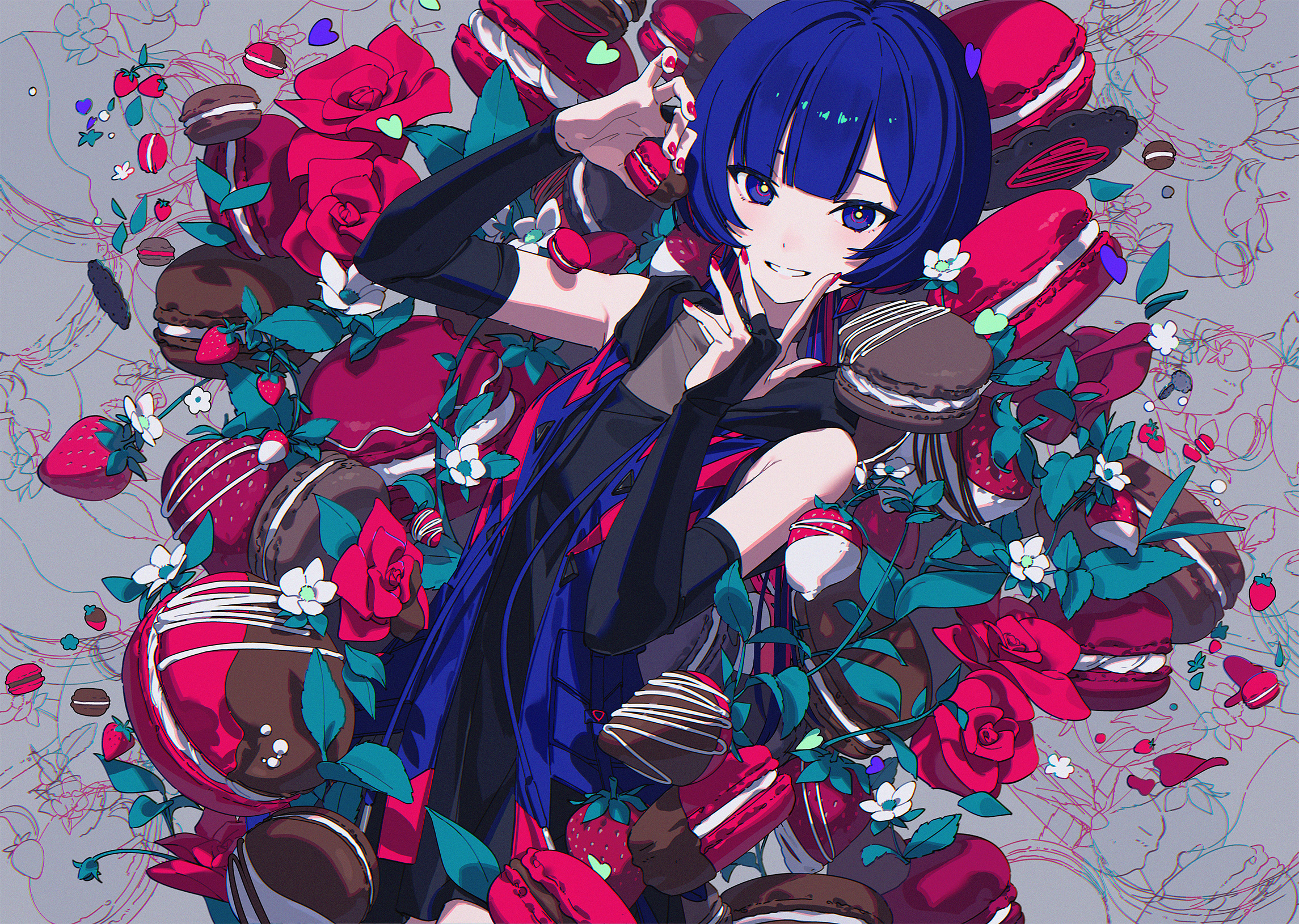 理芽 Cover Live「CHOCOLATE LIVE 4」KVイラスト